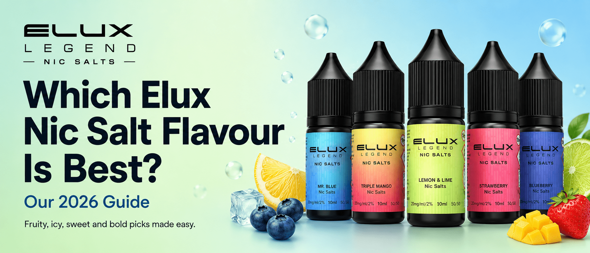 Which Elux Nic Salt Flavour Is Best? Our 2026 Guide - Planet Puff