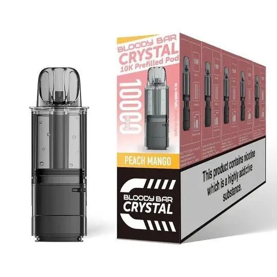 Bloody Bar 10K Crystal Refill Pods - Peach Mango-Planet Puff