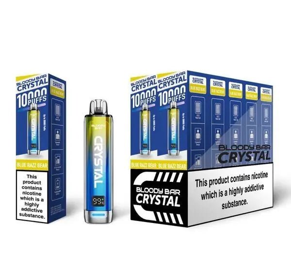 Bloody Bar Crystal 10K Prefilled Vape Kit - Blue Razz Bear-Planet Puff