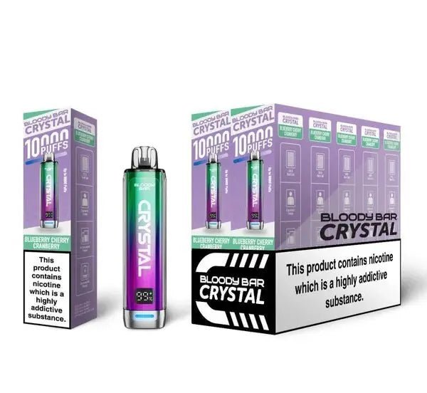 Bloody Bar Crystal 10K Prefilled Vape Kit - Blueberry Cherry Cranberry-Planet Puff