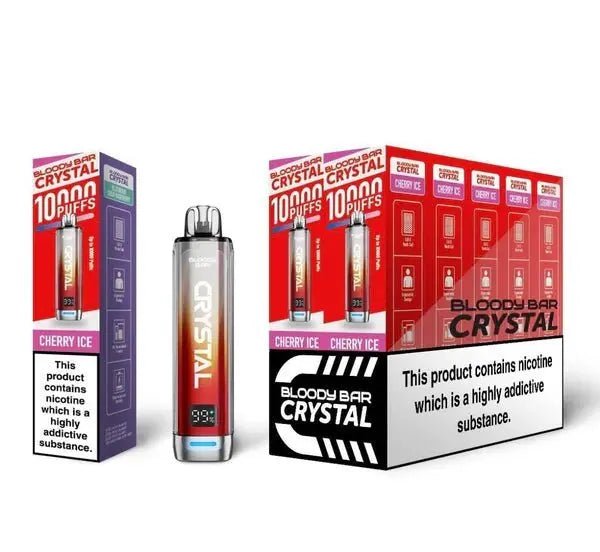 Bloody Bar Crystal 10K Prefilled Vape Kit - Cherry Ice-Planet Puff