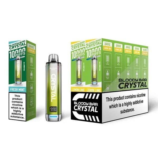 Bloody Bar Crystal 10K Prefilled Vape Kit - Lemon Lime-Planet Puff