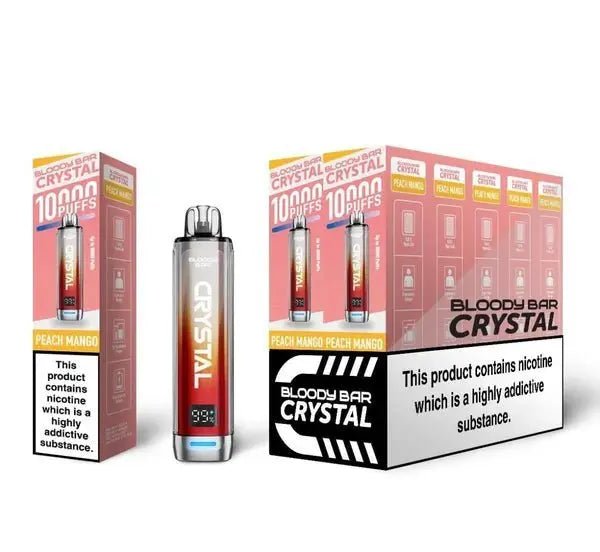 Bloody Bar Crystal 10K Prefilled Vape Kit - Peach Mango-Planet Puff