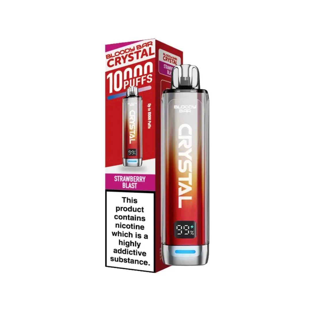 Bloody Bar Crystal 10K Prefilled Vape Kit - Strawberry Blast-Planet Puff