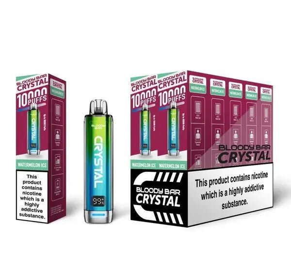 Bloody Bar Crystal 10K Prefilled Vape Kit - Watermelon Ice-Planet Puff