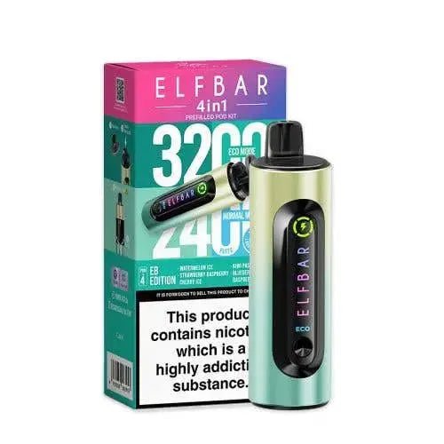 Elf Bar 4 - in - 1 3200 Prefilled Pod Kit (Pack of 5) - varient_name - Planet Puff