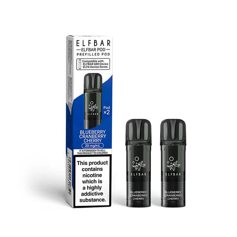 Elf Bar 600 Refill Pods (Pack Of 2) - Blueberry Cherry Cranberry-Planet Puff