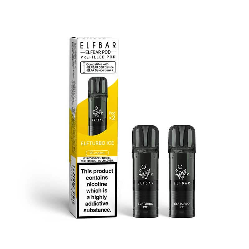 Elf Bar 600 Refill Pods (Pack Of 2) - Elf Turbo Ice-Planet Puff