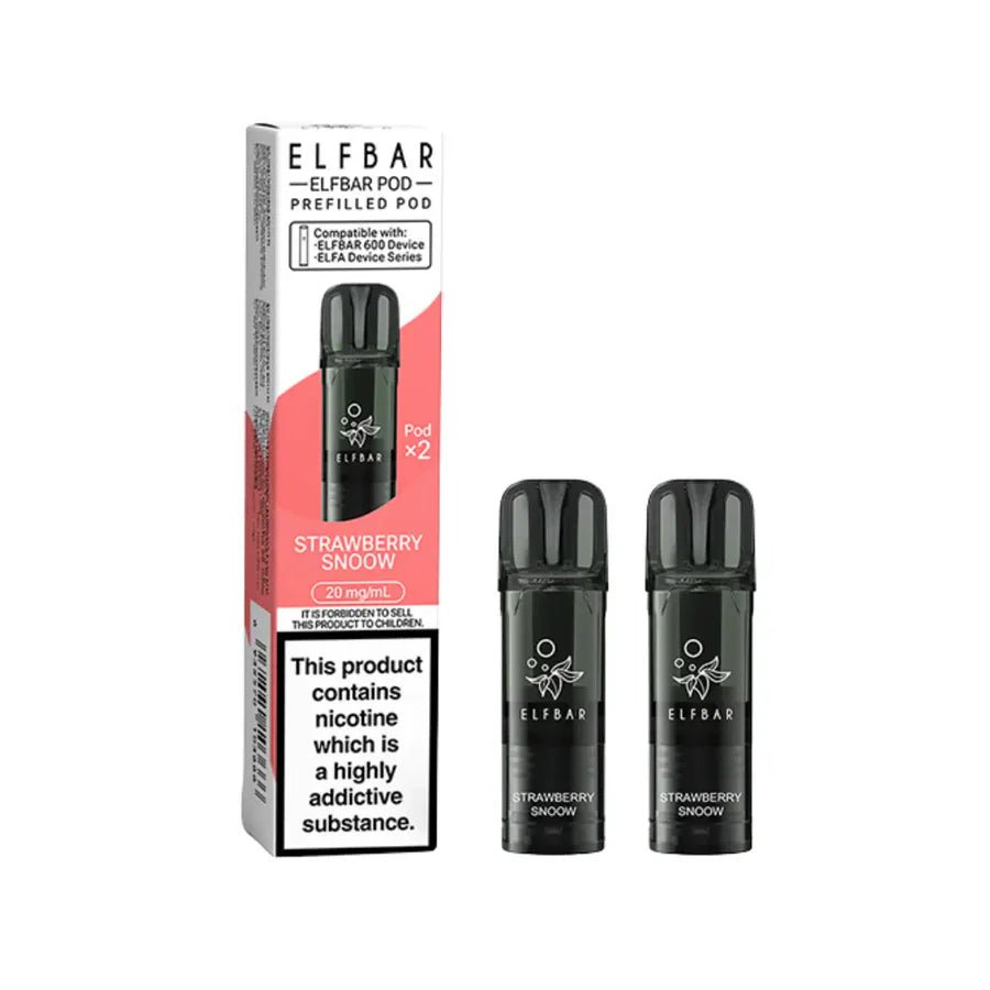 Elf Bar 600 Refill Pods (Pack Of 2) - Strawberry Snow-Planet Puff