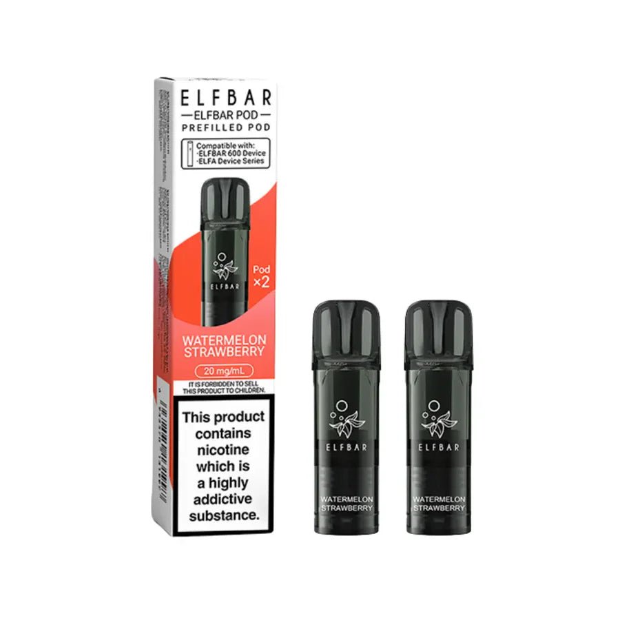 Elf Bar 600 Refill Pods (Pack Of 2) - Watermelon Strawberry-Planet Puff