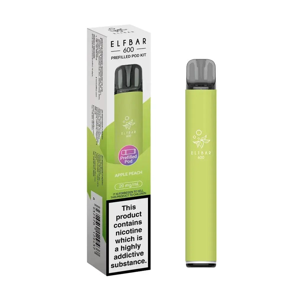 Elf Bar 600 Prefilled Vape Kit - Apple Peach-Planet Puff