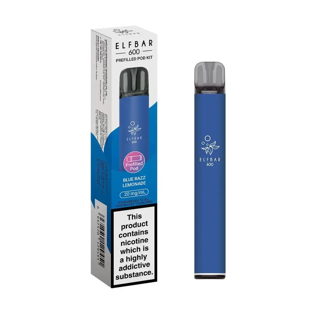 Elf Bar 600 Prefilled Vape Kit - Blue Razz Lemonade-Planet Puff