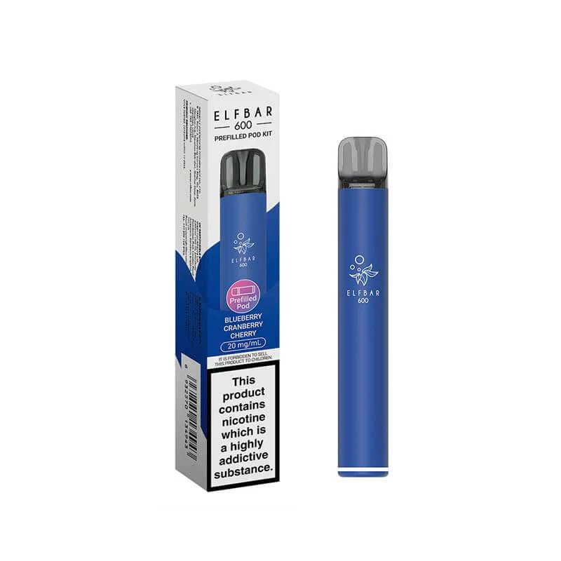 Elf Bar 600 Prefilled Vape Kit - Blueberry Cherry Cranberry-Planet Puff