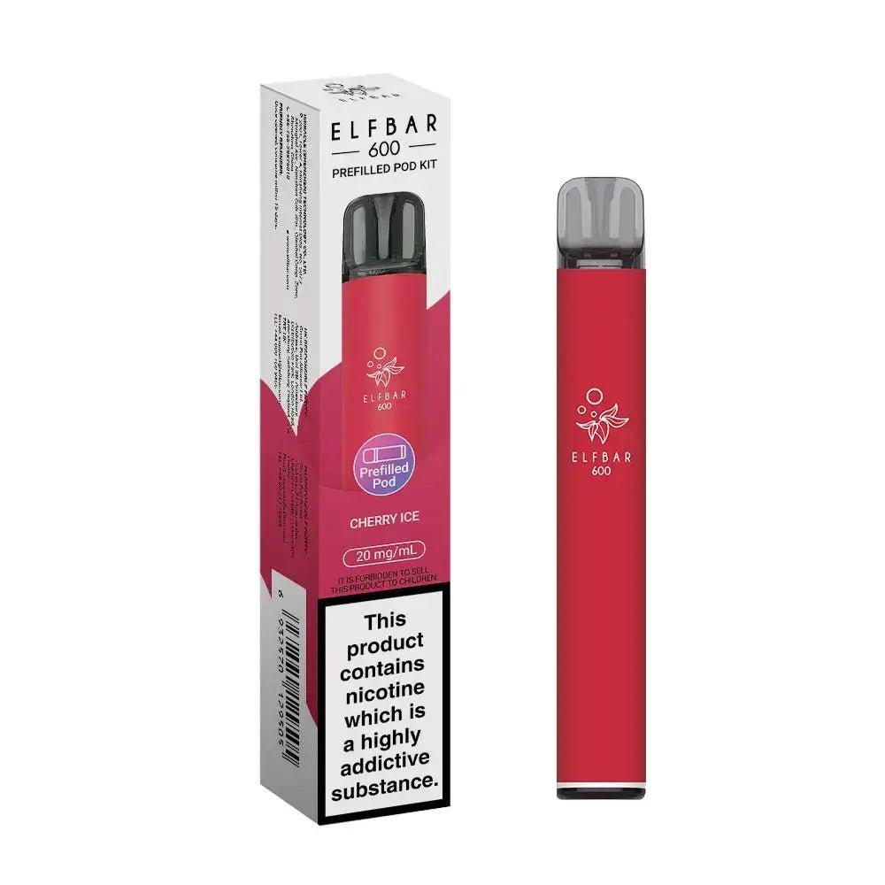 Elf Bar 600 Prefilled Vape Kit - Cherry Ice-Planet Puff