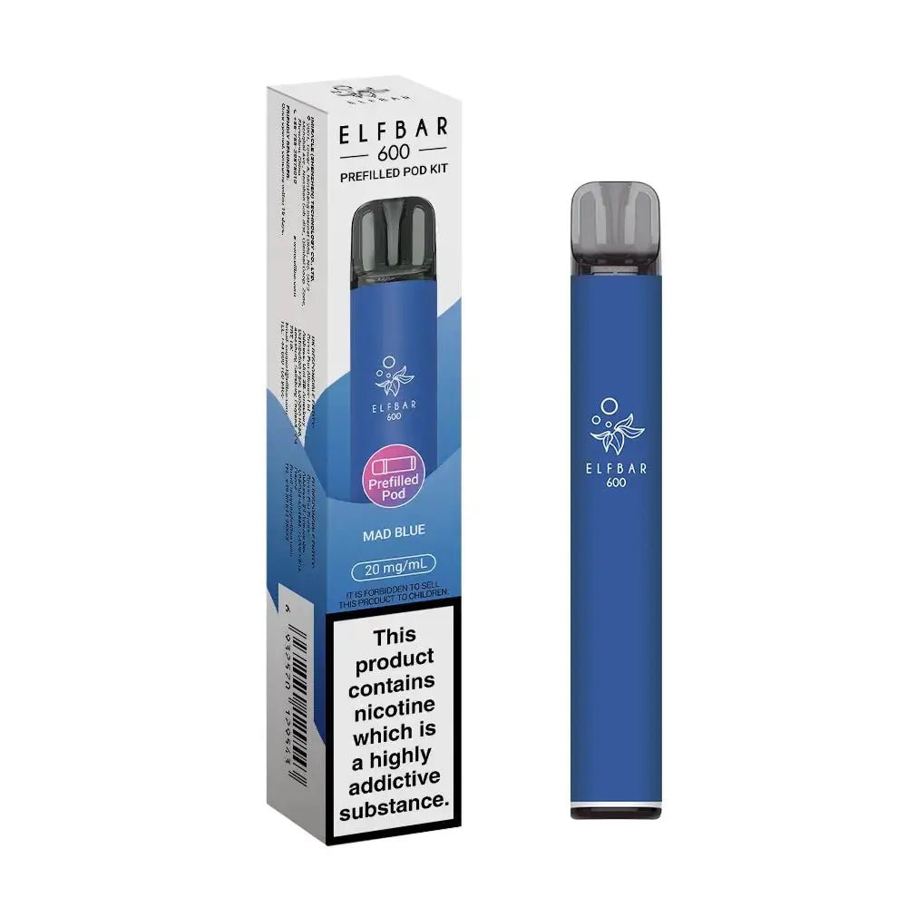 Elf Bar 600 Prefilled Vape Kit - Mad Blue-Planet Puff