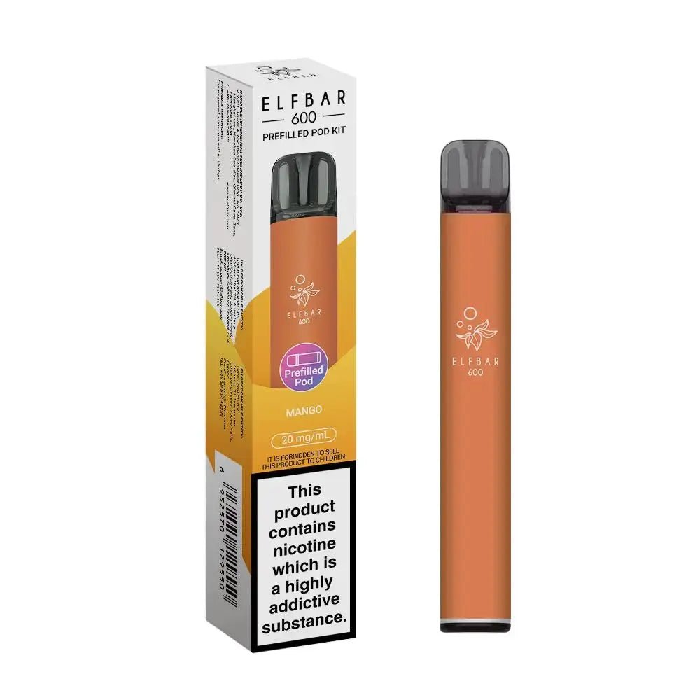 Elf Bar 600 Prefilled Vape Kit - Mango-Planet Puff