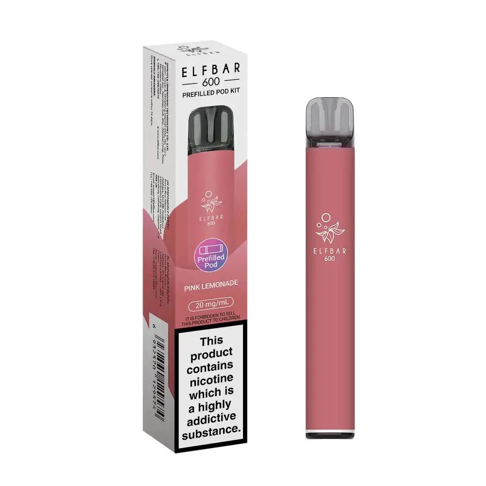 Elf Bar 600 Prefilled Vape Kit - Pink Lemonade-Planet Puff