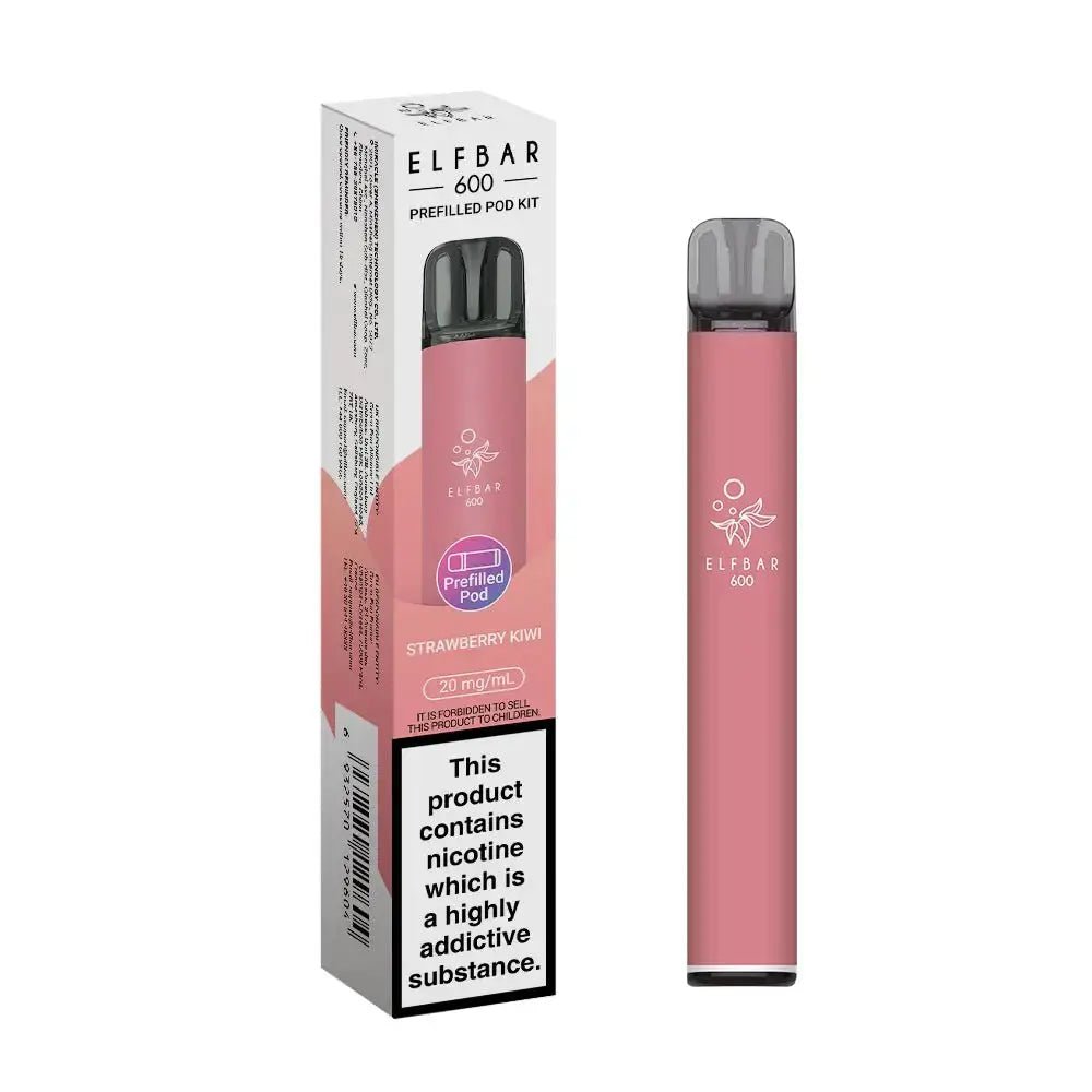 Elf Bar 600 Prefilled Vape Kit - Strawberry Kiwi-Planet Puff