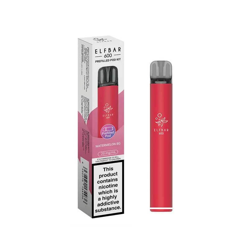 Elf Bar 600 Prefilled Vape Kit - Watermelon Bubblegum-Planet Puff