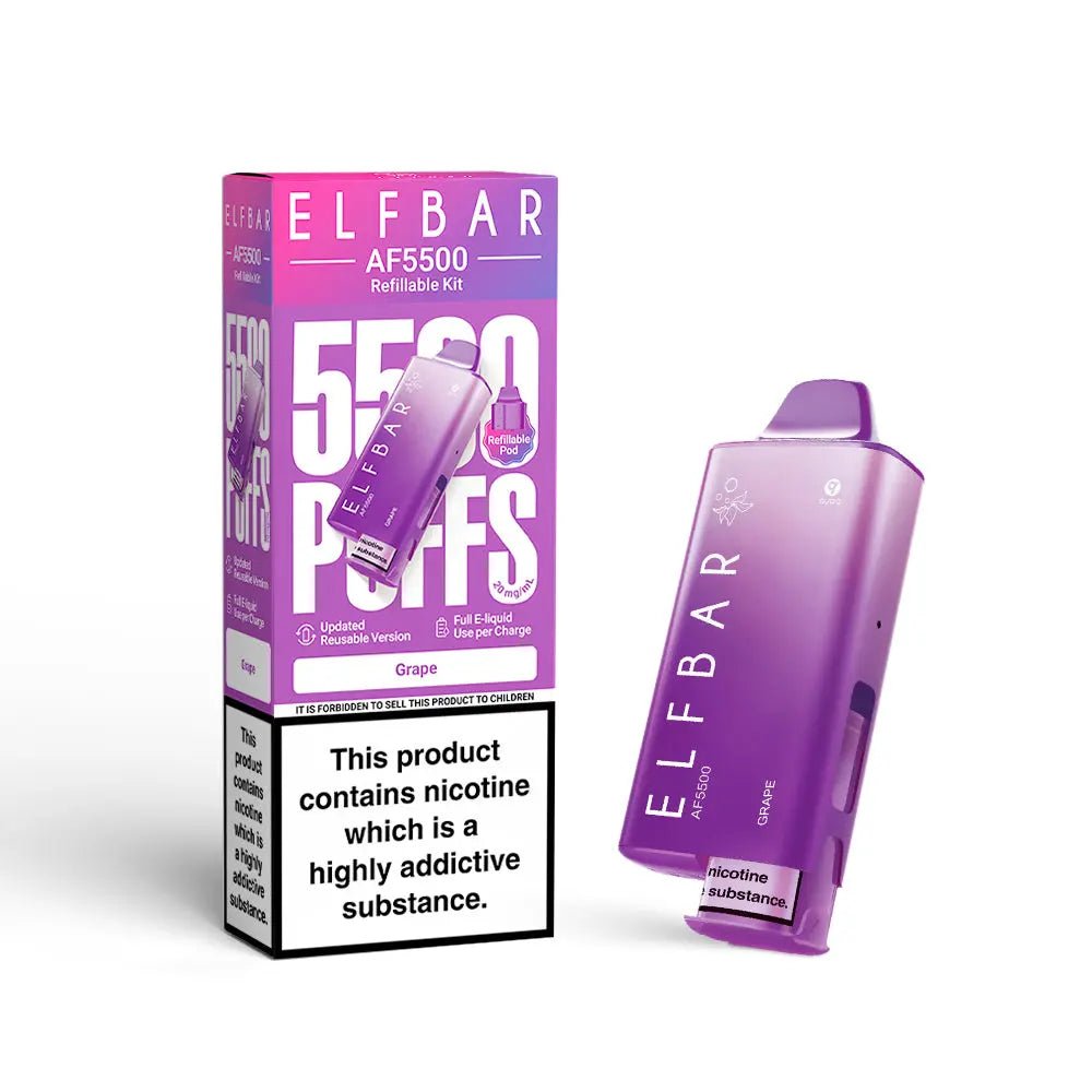Elf Bar AF5500 Prefilled Vape Kit - Grape-Planet Puff