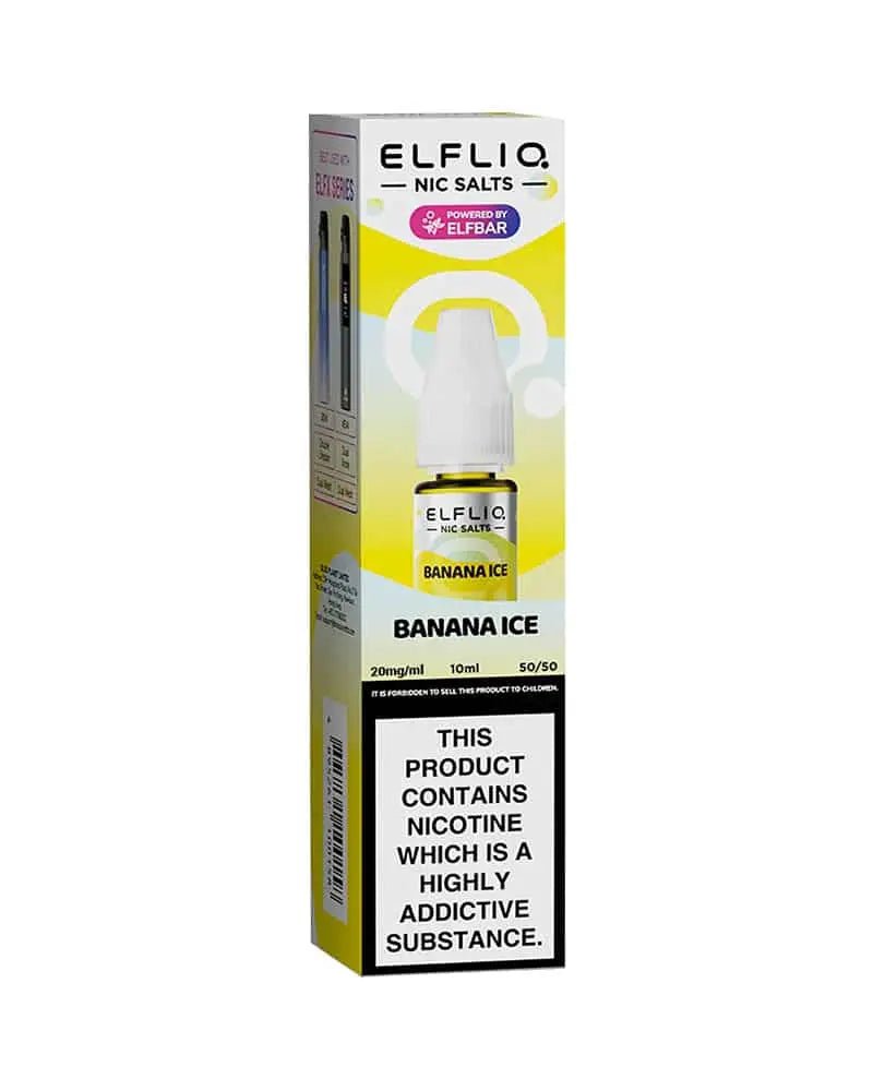 ELFLIQ Nic Salts 10ml | Vape Juice -Banana Ice-Planet Puff