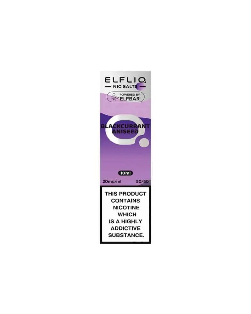ELFLIQ Nic Salts 10ml | Vape Juice -Blackcurrant Aniseed-Planet Puff