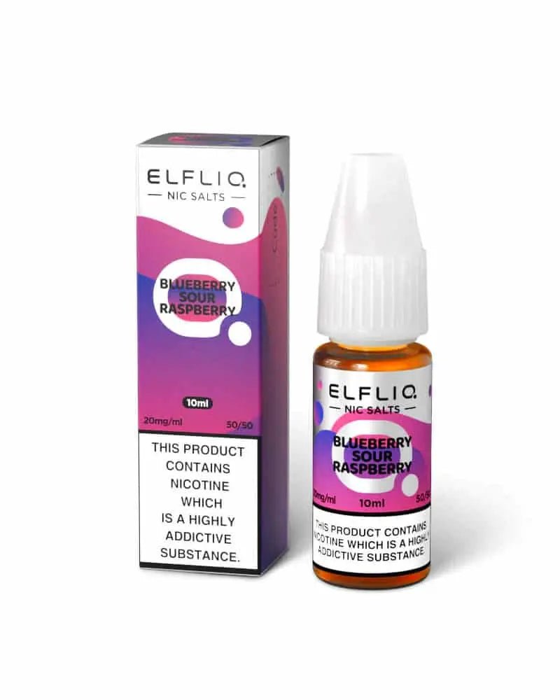 ELFLIQ Nic Salts 10ml | Vape Juice -Blueberry Sour Raspberry-Planet Puff