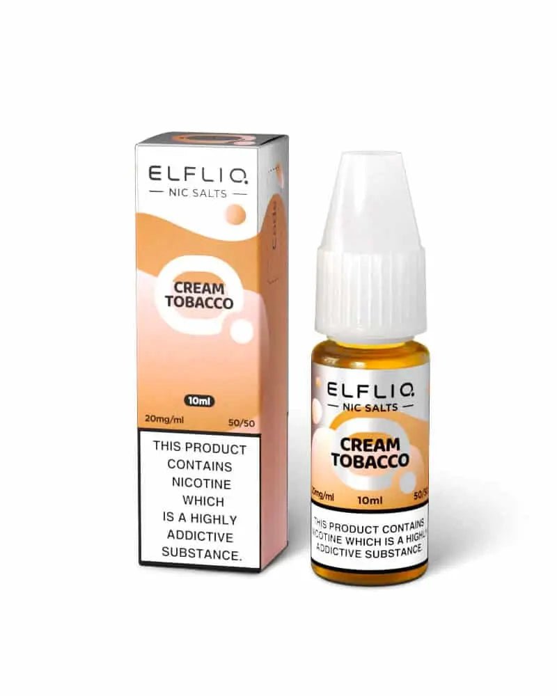 ELFLIQ Nic Salts 10ml | Vape Juice -Cream/Snow Tobacco-Planet Puff