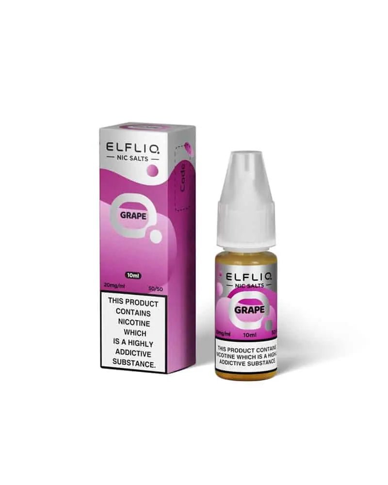 ELFLIQ Nic Salts 10ml | Vape Juice -Grape-Planet Puff