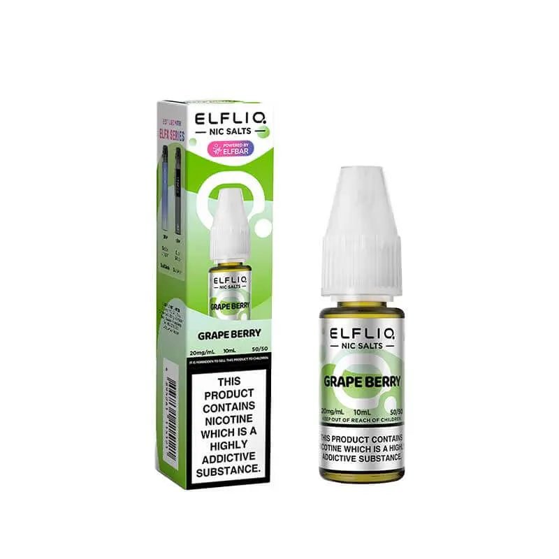ELFLIQ Nic Salts 10ml | Vape Juice -Grape Berry-Planet Puff