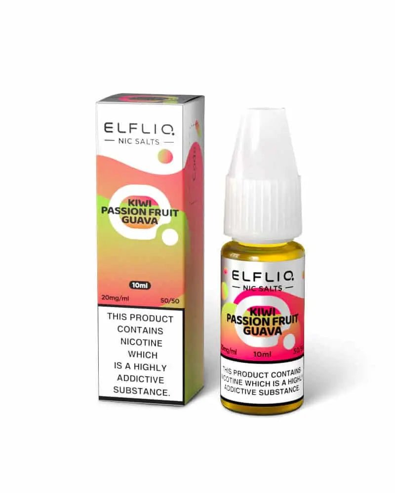 ELFLIQ Nic Salts 10ml | Vape Juice -Kiwi Passion Fruit Guava-Planet Puff