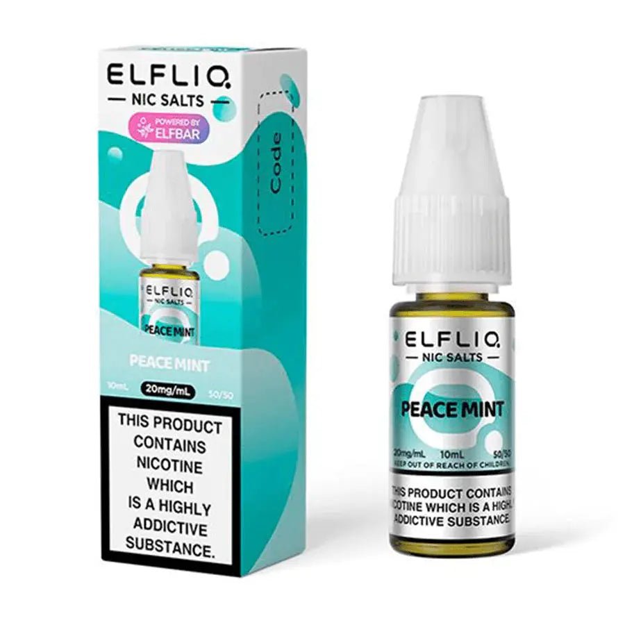 ELFLIQ Nic Salts 10ml | Vape Juice -Peace Mint-Planet Puff