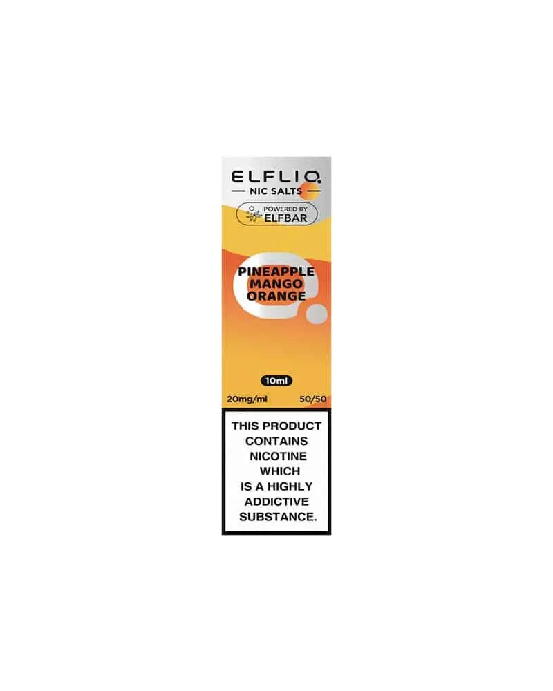ELFLIQ Nic Salts 10ml | Vape Juice -Pineapple Mango Orange-Planet Puff