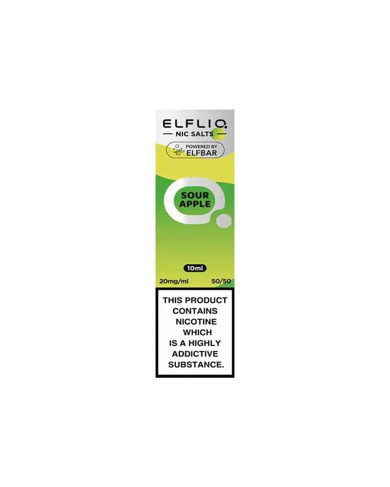 ELFLIQ Nic Salts 10ml | Vape Juice -Sour Apple-Planet Puff