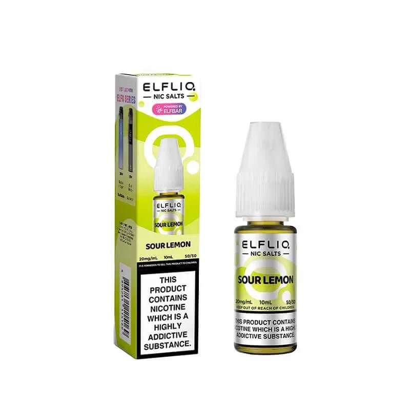 ELFLIQ Nic Salts 10ml | Vape Juice -Sour Lemon-Planet Puff