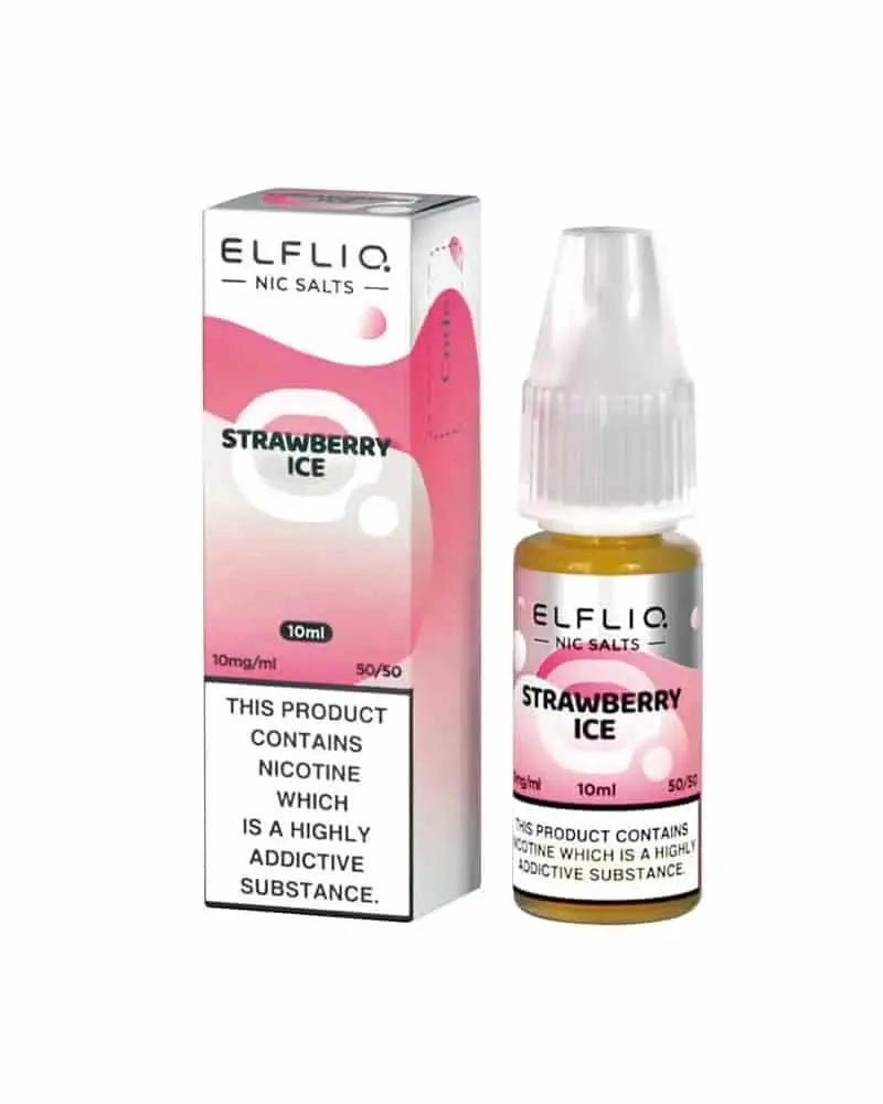 ELFLIQ Nic Salts 10ml | Vape Juice -Strawberry Ice-Planet Puff
