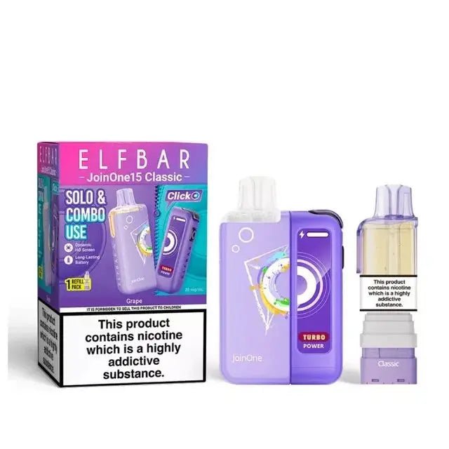 Elf Bar JoinOne 15 Classic Prefilled Pod Kit - Grape-Planet Puff