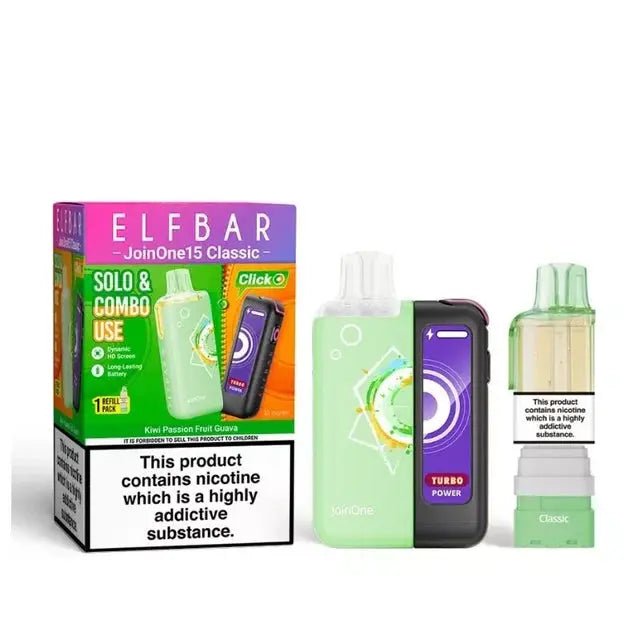 Elf Bar JoinOne 15 Classic Prefilled Pod Kit - Kiwi Passion Fruit Guava-Planet Puff