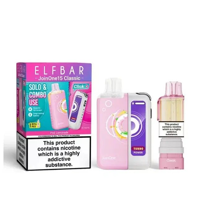 Elf Bar JoinOne 15 Classic Prefilled Pod Kit - Pink Lemonade-Planet Puff