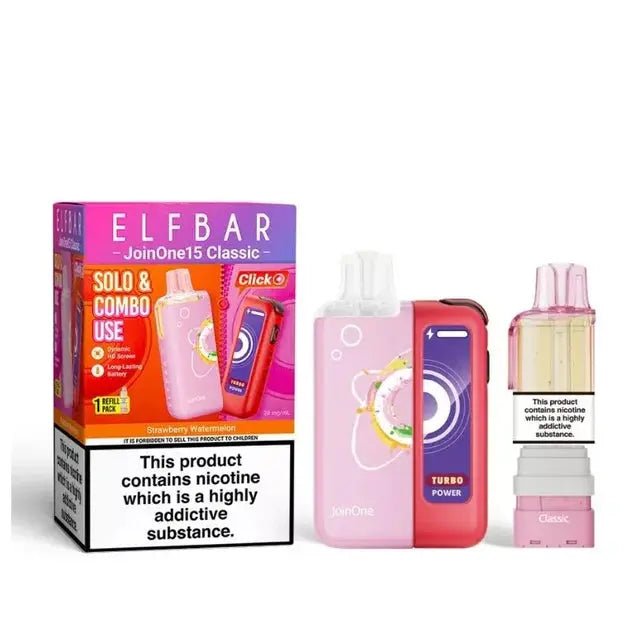 Elf Bar JoinOne 15 Classic Prefilled Pod Kit - Strawberry Watermelon-Planet Puff