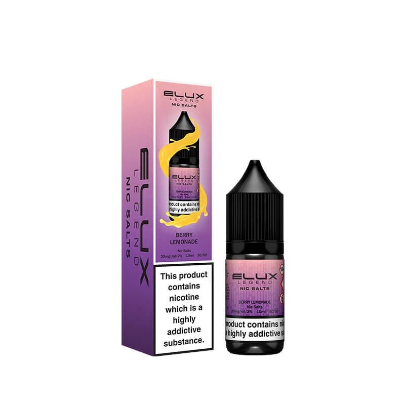 Elux Eliquid Nic Salts 10ml (Pack of 10) | Elux Vape Juice - 10mg-Berry Lemonade-Planet Puff