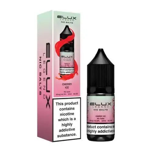 Elux Eliquid Nic Salts 10ml (Pack of 10) | Elux Vape Juice - 10mg-Cherry Ice-Planet Puff