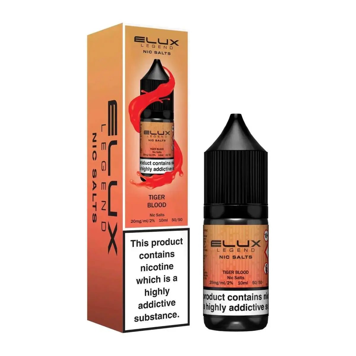 Elux Eliquid Nic Salts 10ml (Pack of 10) | Elux Vape Juice - 10mg-Watermelon Ice-Planet Puff