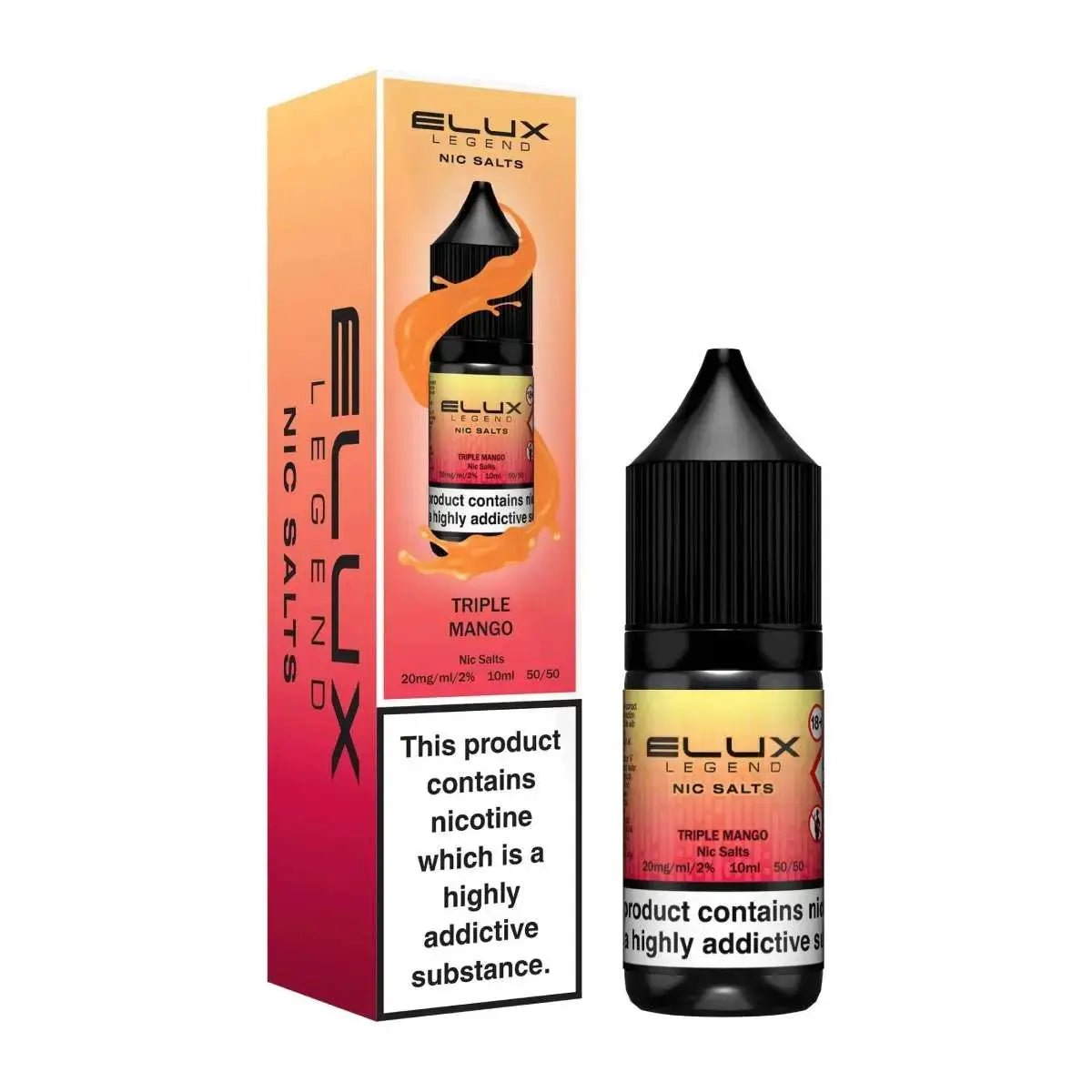 Elux Eliquid Nic Salts 10ml (Pack of 10) | Elux Vape Juice - 10mg-Watermelon Ice-Planet Puff