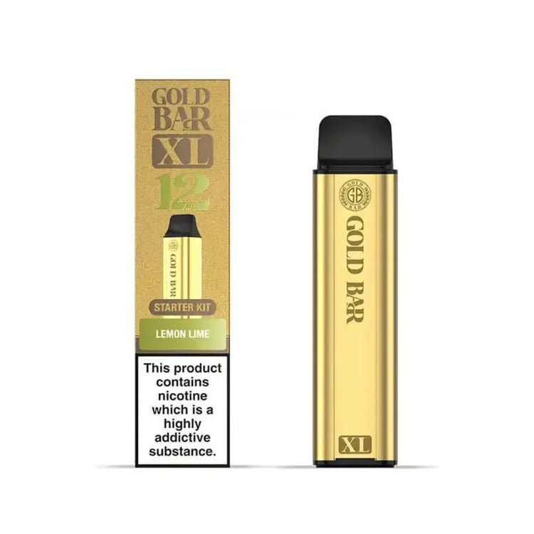 Gold Bar Vape XL Prefilled Vape Kit | 10K Puffs -Lemon Lime-Planet Puff