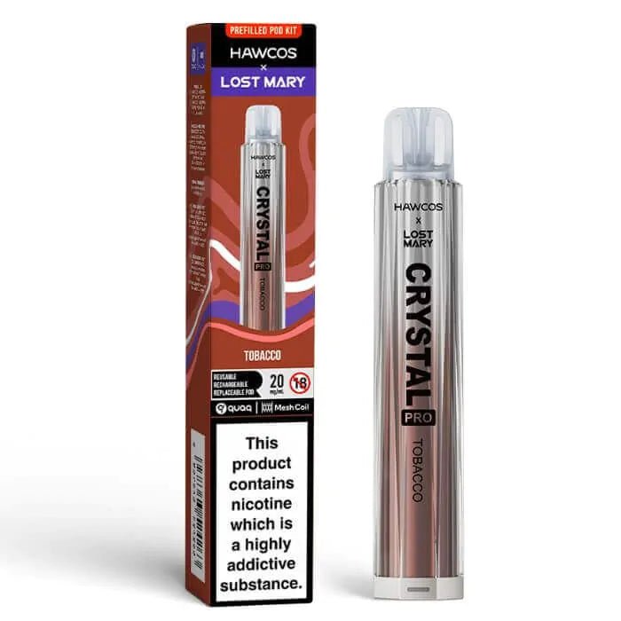 Hawcos x Lost Mary Crystal Pro Pod Kit - (Pack of 10) -Tobacco -Planet Puff