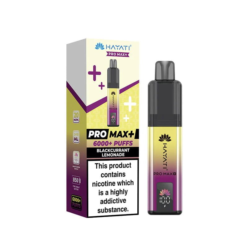 Hayati Pro Max+ 6000 Prefilled Vape Kit - Blackcurrant Lemonade-Planet Puff