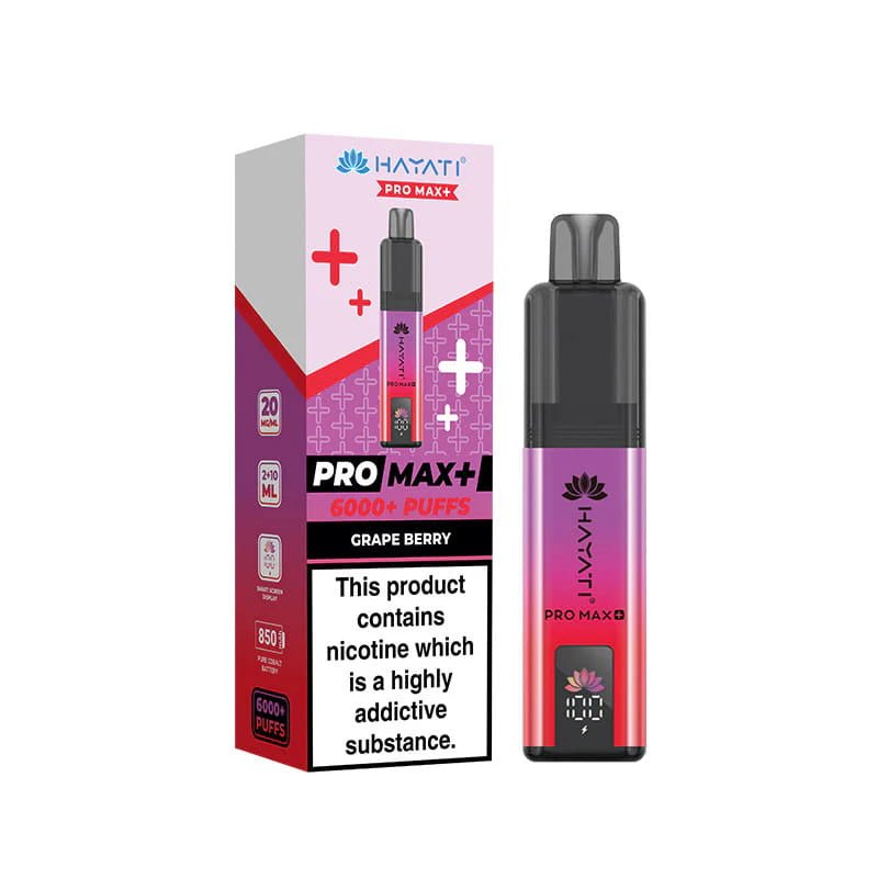 Hayati Pro Max+ 6000 Prefilled Vape Kit - Grape Berry-Planet Puff