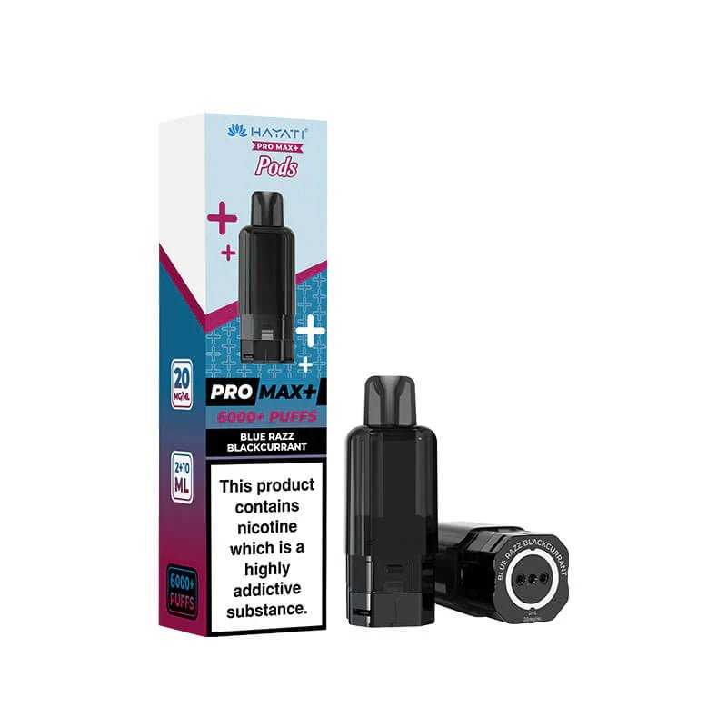 Hayati Pro Max Plus Pods -Blue Razz Blackcurrant-Planet Puff