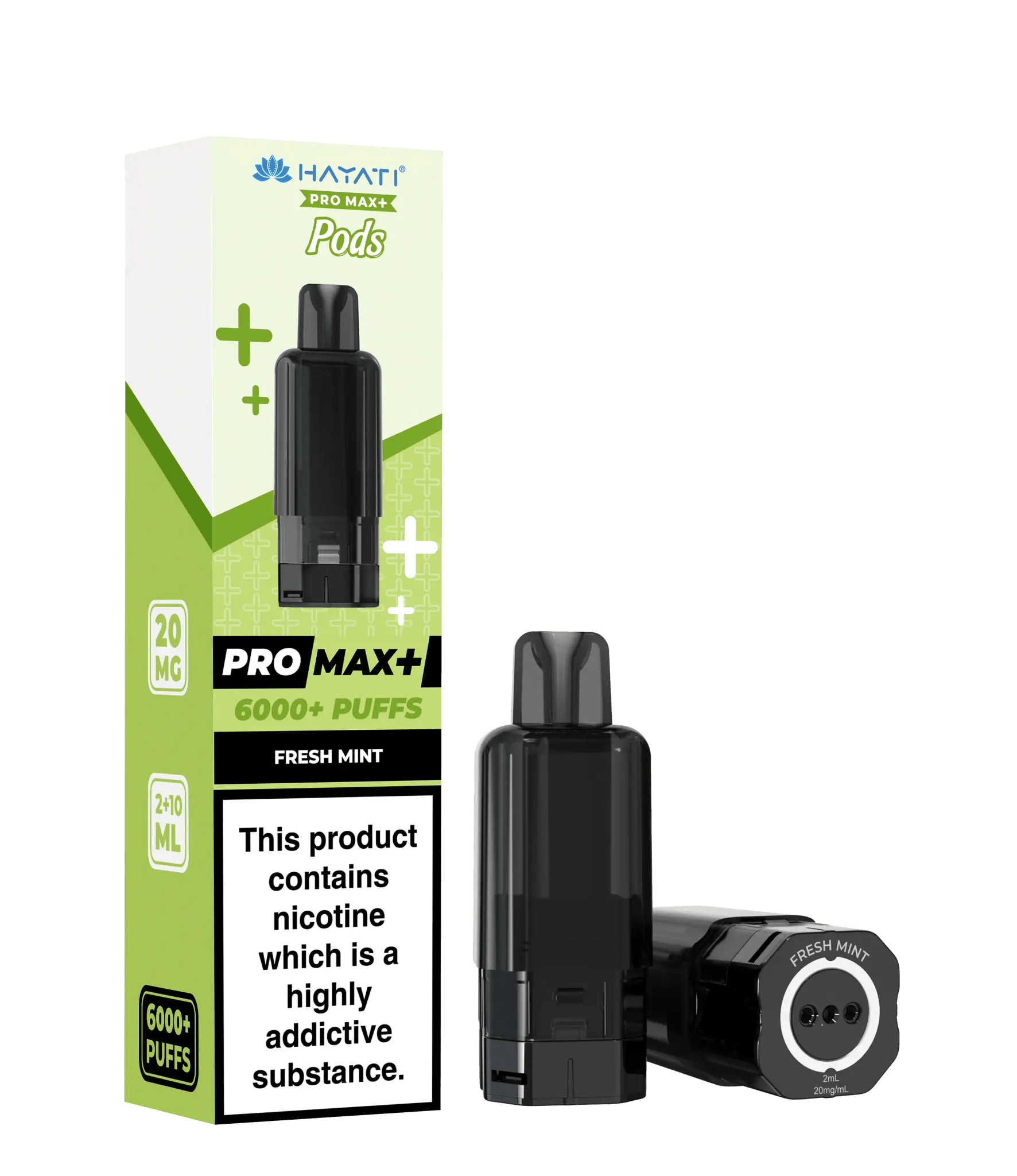 Hayati Pro Max Plus Pods -Fresh Mint-Planet Puff
